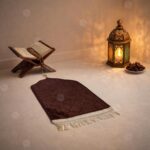 Boy & Girl Janamaz Velvet Prayer Mat | Children Islamic Prayer Rug for Kids (1 to 10) | Soft Thick Namaz Mat, Portable Travel Janemaaz | Mussalla for Home, Mosque & Ramzan, Hajj-Umrah (Brown) - Image 6