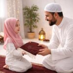 Boy & Girl Janamaz Velvet Prayer Mat | Children Islamic Prayer Rug for Kids (1 to 10) | Soft Thick Namaz Mat, Portable Travel Janemaaz | Mussalla for Home, Mosque & Ramzan, Hajj-Umrah (Brown) - Image 8