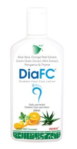 Green Milk DiaFC Foot Care Lotion for Dry, Cracked Heels | Herbal Heel Repair with Aloe Vera, Orange Peel, Mint & Thyme | Deep Nourishment, Hydration & Moisturizing Foot Lotion for Men & Women, 200 ml - Image 4
