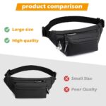 GUSTAVE® Large Waterproof Sling Pack Chest Bag Waist Bags Fanny Pack Cross Body Travel Bag BumBag Men Women Fanny Pack for Hiking Travel Camping Running Sports Outdoors with Adjustable Strap - Image 3