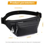 GUSTAVE® Large Waterproof Sling Pack Chest Bag Waist Bags Fanny Pack Cross Body Travel Bag BumBag Men Women Fanny Pack for Hiking Travel Camping Running Sports Outdoors with Adjustable Strap - Image 4