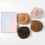 Febfim 4 PCS Muslim Women Soft Premium Solid Chiffon Hijab Scarves Shawl Long Scarf Wrap Scarves with Gift Box - Image 5