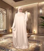 Mehar Namazi Muslim Prayer Dress for Women |Modest Islamic Namaz Dress with Hijab | Soft Strechable Fabric Islamic Zahra Namaz Outfit - Image 4