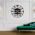 Arabs Kaaba Design Metal Analog Islamic Wall Clock (50 CM) | Elegant & Durable Metal Frame | Silent & Accurate Movement | Premium Home, Office & Mosque Décor for Islamic Occasions, Black - Image 3