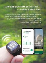 iQIBLA Smart Tasbih Zikr Ring, Muslim Prayer, Prayer timing reminder, OLED display, Tasbih Counter, Smart Ring, Wearable Technology, Waterproof (Black, 20mm) - Image 6