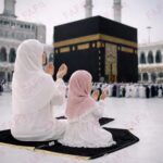 Combo of 2 Janamaz Velvet Prayer Mat | 1 Kid + 1 Adult (Pack of 2) | Soft Thick Islamic Prayer Rug Set for Children & Grown Ups | Premium Namaz Mat for Home, Ramdan, Hajj and Umrah (black) - Image 5