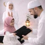 Combo of 2 Janamaz Velvet Prayer Mat | 1 Kid + 1 Adult (Pack of 2) | Soft Thick Islamic Prayer Rug Set for Children & Grown Ups | Premium Namaz Mat for Home, Ramdan, Hajj and Umrah (black) - Image 8