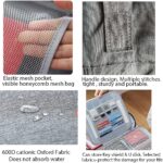 Agility Document Bag,Waterproof Oxford A4 Size 3-Layer Credential Bag, File Pocket with Safe Code Lock, Travel Bag with Separators (Black) - Image 3