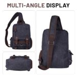 mygreen Canvas Cross Body Messenger Bag Shoulder Sling Backpack Travel Rucksack - Image 4