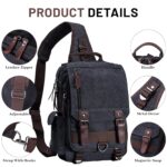 mygreen Canvas Cross Body Messenger Bag Shoulder Sling Backpack Travel Rucksack - Image 5