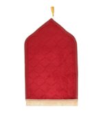 KETOSTICS® Velvet Kids Prayer Mat 50x80 CM Musalla Janamaz for Namaz Muslim Brown (Maroon) - Image 3