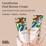 LuxaDerme Foot Rescue Cream for Cracked Heels & Dry Feet | Anti-Bacterial Korean Foot Care Cream with Shea Butter & Peppermint I Hydrates, Repairs Cracked Heels & Softens Dead Skin | Vegan Skincare for Men & Women | 50 ml - Image 3