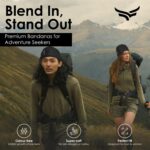 XTRIM Bamboo Bandana Face Mask for Dust & Sun Protection for Men & Women, Face Cover for Multipurpose, 100% Organic, Breathable, Odour-Free, Comfort Fit, Thermoregulatory Fabric - Image 4