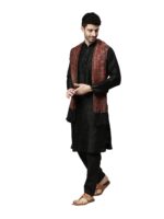 Pashmoda Men Jamawar Shawl, Authentic Kashmiri Luxury Pashmina Style Shawl, Stole - Image 3