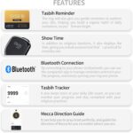 Tasbih Smart Ring,Smart tasbih ring,Muslim Prayer,Counter,Prayer timing reminder,OLED display,IPX67 Waterproof,5 interchangeable rings（16mm/18mm/20mm/22mm/24mm） (Purple) - Image 7