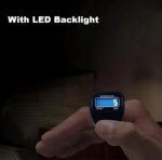 Digital Finger Tally Counter with LCD Display, Portable Hand Click Counter for Prayer, Chanting, Gym, Counting, Stitching, Meditation, Automatic Tasbeeh Counter with Reset Button (506 Led-Black) - Image 4