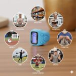 Digital Finger Tally Counter with LCD Display, Portable Hand Click Counter for Prayer, Chanting, Gym, Counting, Stitching, Meditation, Automatic Tasbeeh Counter with Reset Button (506 Led-Black) - Image 5