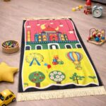 HADIYAH Rectangle Little Hajj Explorer Kids Design Premium Janamaz | Prayer Mat with Name Customisation Option | Soft Velvet Prayer Rug - Image 7