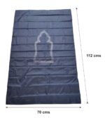 Rectangular Water Proof Pocket Friendly Polyester Travel Prayer Mat ||Prayer Mat For Travel (Color - Navy Blue) (Pack Of 1) - Image 5