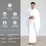 Cooltex Ihram for Adults – Breathable Cooling Fabric, Lightweight, Sweat Absorbent, Quick Dry – Hajj & Umrah - Image 3