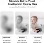 high Contrast Flash Cards for New Born Children -Educational Black & White 24 Objects | Visual Stimulation and Sensory Development for Infants | Montessori Sensory Card (Flash Card) - Image 3