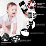 high Contrast Flash Cards for New Born Children -Educational Black & White 24 Objects | Visual Stimulation and Sensory Development for Infants | Montessori Sensory Card (Flash Card) - Image 4