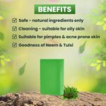 Handmade Natural Bath Soap | Organic, Chemical-Free, Vegan, Cruelty-Free | Ayurvedic Neem & Curry Leaves Unscented Soap Bar / 100 gram - Image 3