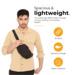 Waist Bag for Men Women | Cross Body Fanny Pack Sling Bag for Hiking, Travel, Camping, Outdoor Sports, Cycling | Money Belt with Adjustable Strap (Black) - Image 3