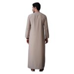 mashroo Yalin Emrati Beige Thobe Jubba for Men - Image 6