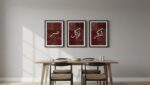 Islamic Wall Art Frame Set of 3 | MDF & Glass | Arabic Calligraphy Sabr Tawakkul Shukr | Wall Hanging Home Décor | Size A4 | 3 - Pieces Arabic Callligraphy Deocr - Image 3