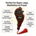 Mantra Jaap Digital Tally Counting with Compass Unique Design & Mini Hand Tally Counter Prayer Beads Digital Jap Mala Combo Set-1-MULTI-COLOR - Image 5