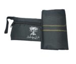 Polyester, Polyester Blend Portable Travel Prayer Mat Polyster Safari Janamaz (Set of 2, Black, Size- 110 cm X 69 cm), Rectangular - Image 4