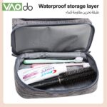 VAODO Travel-Makeup-Bag, Grey - Image 4