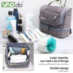 VAODO Travel-Makeup-Bag, Grey - Image 6