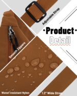 Crossbody Sling Bag for Women Men Trendy, Crescent Bag with Adjustable Strap, 2 Zippers Lightweight - Image 5