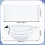 Suhine 14 Count Men's Ihram Set for Hajj and Umrah Essentials, Islamic Ahram Ehram Towel Umrah Haji Waist Belt Kufi Hat and 10 Pins, Free Size - Image 3