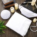 Suhine 14 Count Men's Ihram Set for Hajj and Umrah Essentials, Islamic Ahram Ehram Towel Umrah Haji Waist Belt Kufi Hat and 10 Pins, Free Size - Image 5