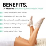 Exfoliating Foot Peeling Mask for Dry, Cracked Heels & Calluses With Glycolic, Lactic & Salicylic Acid | Peels Dead Skin in Days | Baby Soft Feet Treatment for Men & Women (1 Pair) - Image 4