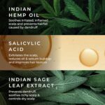 Naturali Anti Dandruff Shampoo with Sage & Salicylic Acid | No Sulphate No Paraben Shampoo | Calms Itchy Scalp | Exfoliates flaky scalp | Soothes Inflammation | 100 ml - Image 4