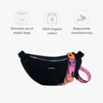 Ecoright Canvas Waist Bag for Women – Crossbody Fanny Pack, Chest Sling & Belt Bum Bag with Zipper & Pockets | Travel Phone Pouch for Riding, Airport, Hiking & Everyday Carry - Image 5