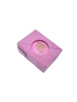 Pink Velvet Mini Qur'An With Golden Brass Cutout And Fancy Box - Image 3
