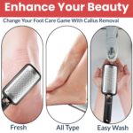 Temperia Leg, Heel & Foot Scrubber for Dead Skin - Very Sharp & Big (11 * 3 inch) - Pedicure & Feet Scrub Tools, Foot Scraper Cleaner & Filer, Callus Remover For Cracked Heels (Metal) - Image 6