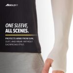 Boldfit Arm Sleeves for Men & Women UV Protection Hand Sleeve with Thumb for Boys & Girls Sun Protection Cover for Running, Bike Riding, Cricket - Nylon - Gray - 1 Pair - Image 6