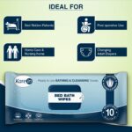 KareIn Bed Bath Wipes, Adult Wet Wipes, 60 Wipes, Anti-Bacterial, Ready to Use Cleansing Towels, Refreshing Sponge Bath Towel, For Men & Women, Pack of 6 - Image 5