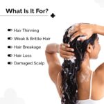 The Derma Co. Peptide- Stem Cell Hair Fall Control Shampoo | Paraben & Sulphate Free | Shampoo for Women & Men | Reduces hair fall and breakage | Improves Scalp health - 200 ml - Image 3