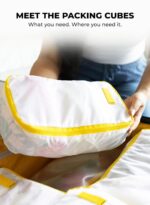 MOKOBARA The Packing Cube Nylon Fabric Water Resistant Travel Organizer Wardrobe Organizer Set Of Packing Bag (Xl,Large, Medium, Shoe Bag, Toiletry Bag) (Set O F 4, Black) - Image 3