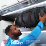 FATMUG Overnight Medium Travel Duffel Polyester Bag for Men, Women - Expandable (Dark Grey, 38-45L) - Image 5