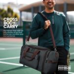 FATMUG Overnight Medium Travel Duffel Polyester Bag for Men, Women - Expandable (Dark Grey, 38-45L) - Image 8