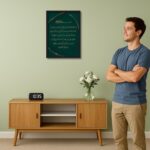 ArtAction Ayatul Kursi Arabic Calligraphy Wall Frame Poster | A4 Size | Islamic Decor Art for Living Room, Bedroom & Prayer Area | Framed Quran Verse Poster Gift for Home & Office - Image 4