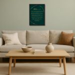 ArtAction Ayatul Kursi Arabic Calligraphy Wall Frame Poster | A4 Size | Islamic Decor Art for Living Room, Bedroom & Prayer Area | Framed Quran Verse Poster Gift for Home & Office - Image 6